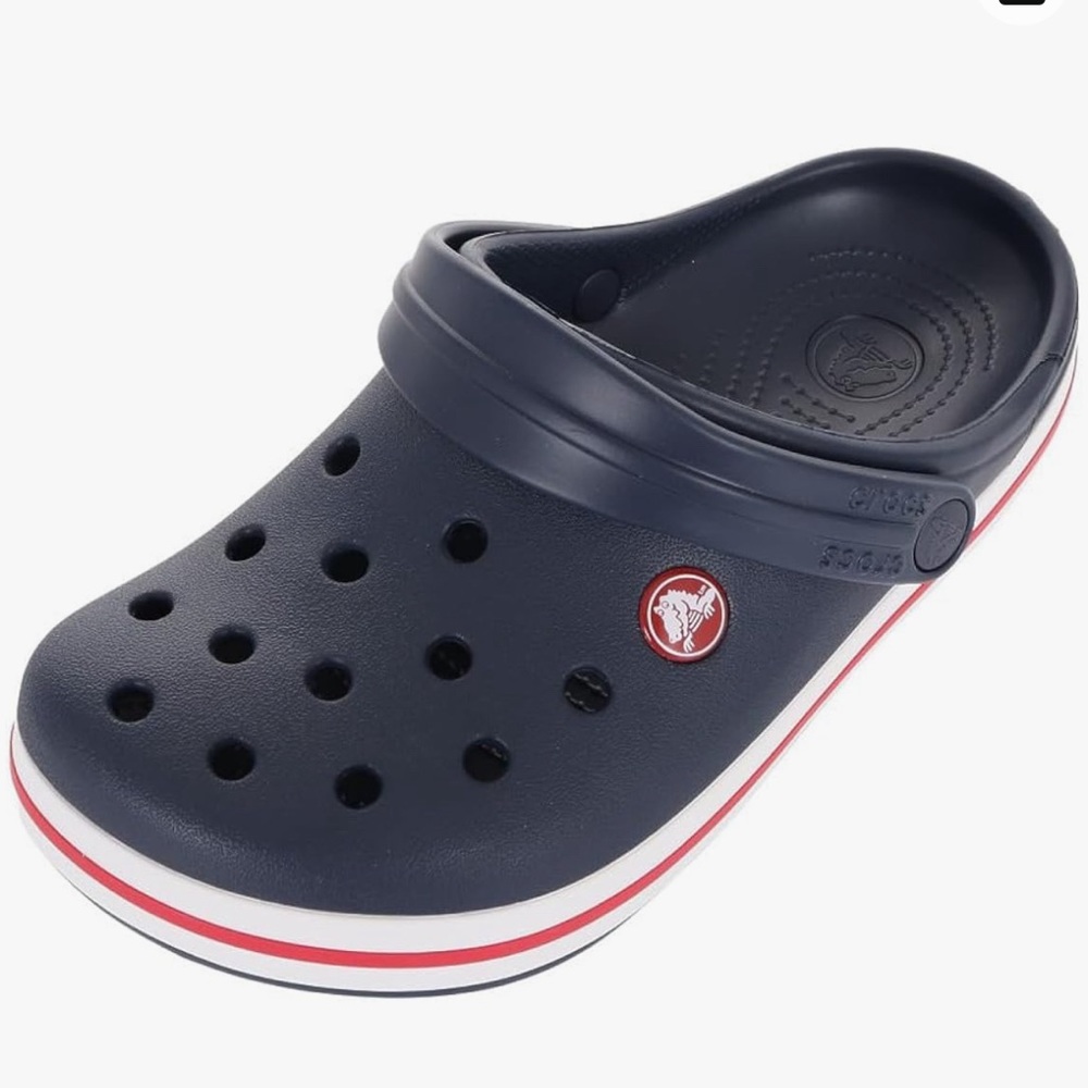 Little kids navy blue Crocs sz 7c